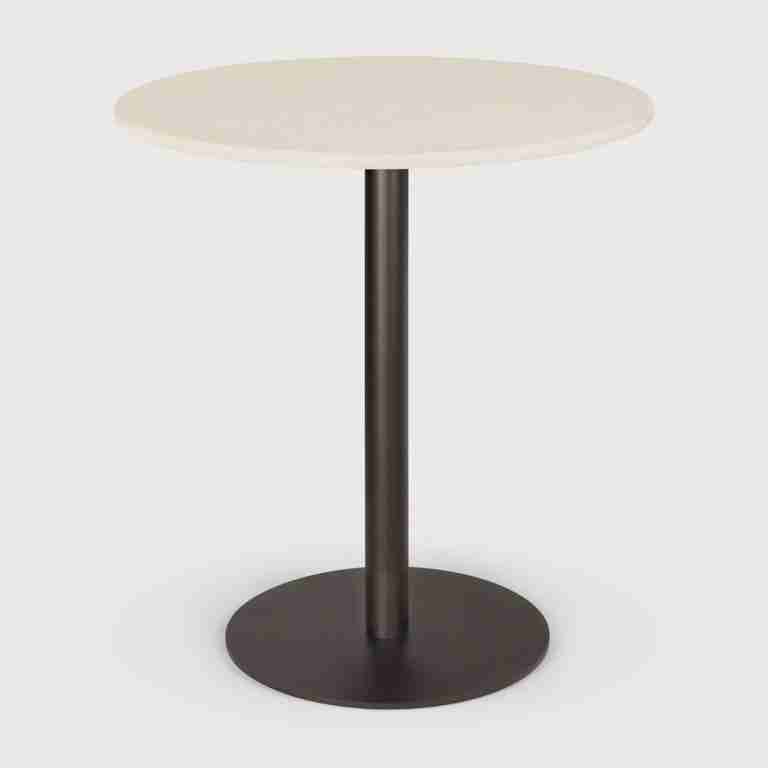 Ethnicraft Ronde Bistrotafel Blend 70cm - Off White