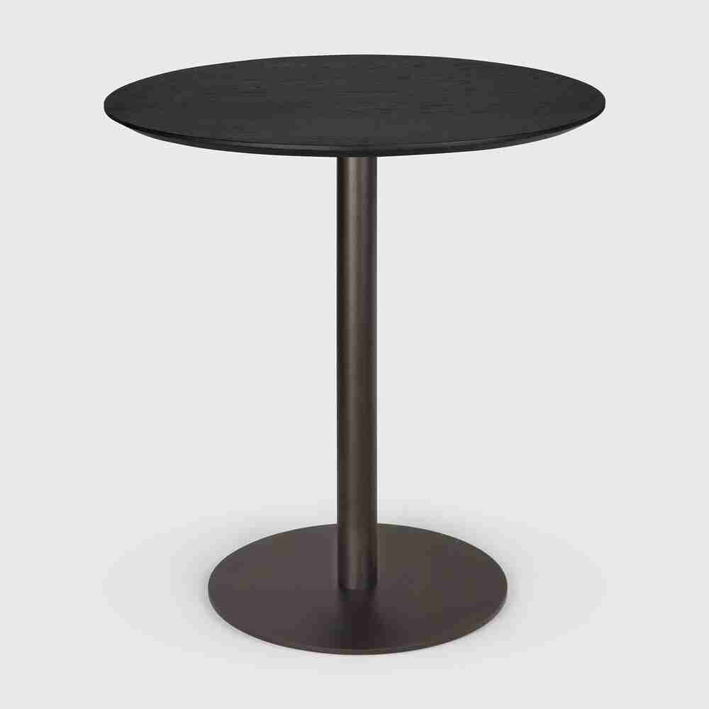 Ethnicraft Ronde Bistrotafel Blend 70cm - Zwart