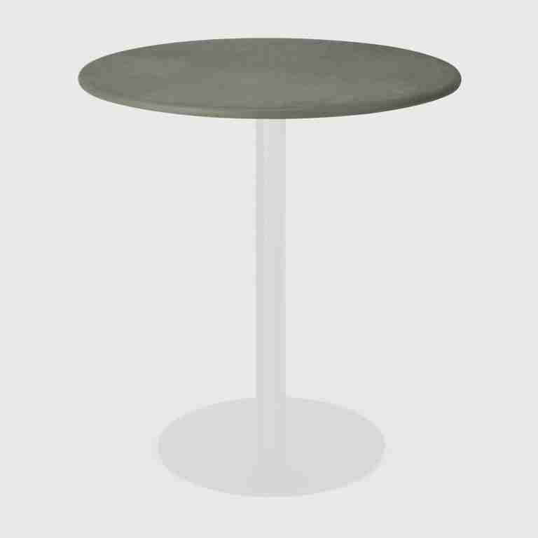 Ethnicraft Ronde Eettafel Blend Leder Tafelblad Zonder Onderstel 70cm - Muschio