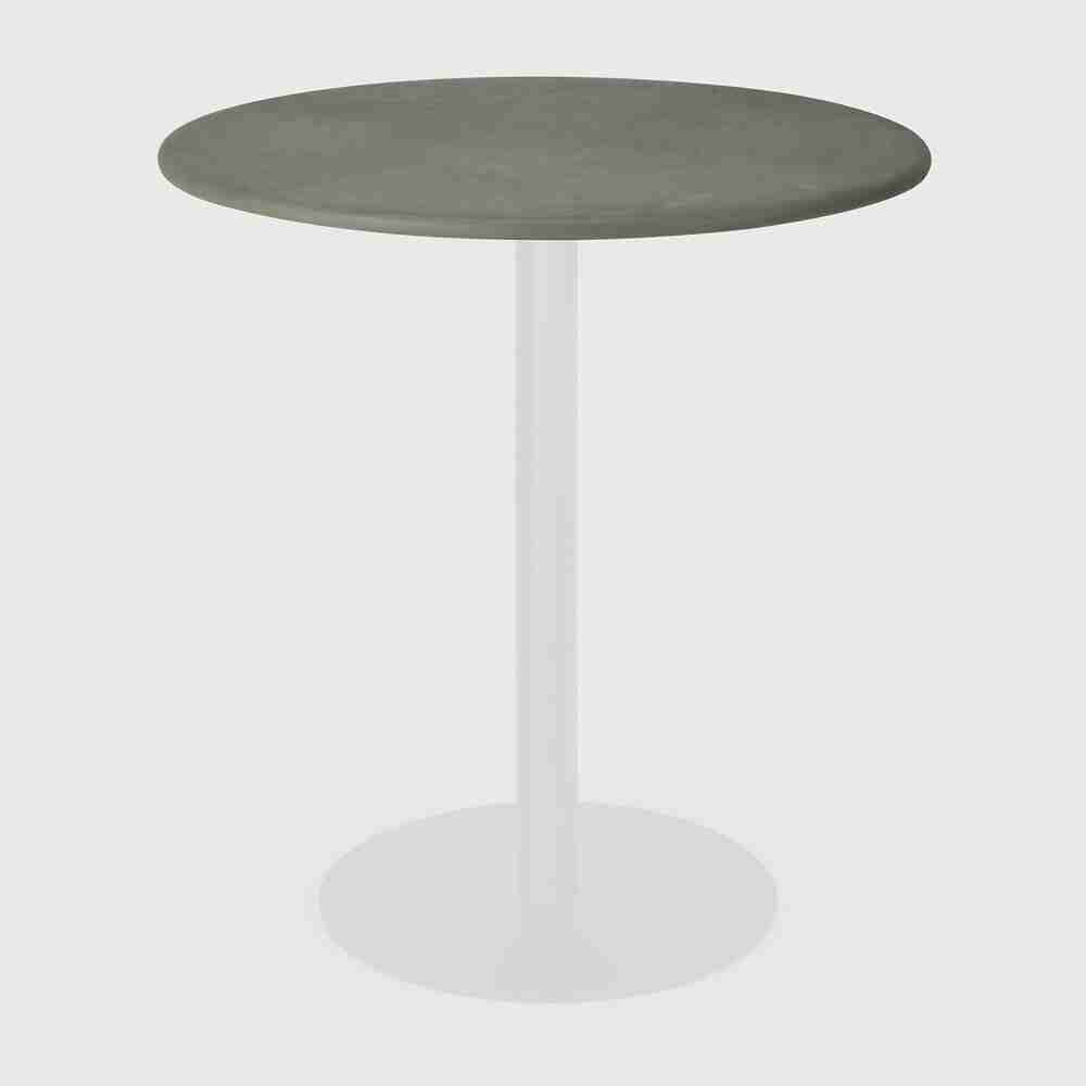 Ethnicraft Ronde Eettafel Blend Leder Tafelblad Zonder Onderstel 70cm - Muschio