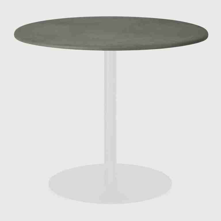 Ethnicraft Ronde Eettafel Blend Leder Tafelblad Zonder Onderstel 90cm - Muschio