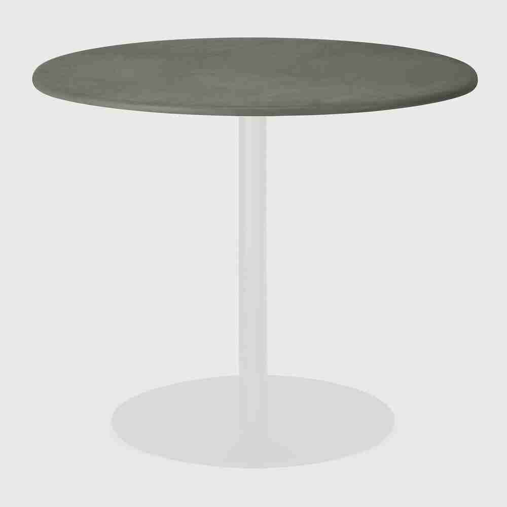 Ethnicraft Ronde Eettafel Blend Leder Tafelblad Zonder Onderstel 90cm - Muschio
