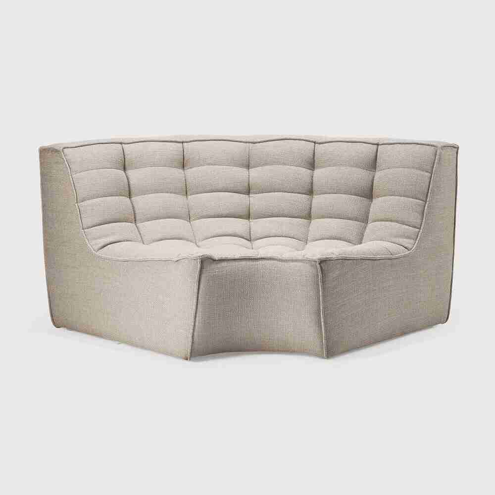 Ethnicraft Ronde Zitbank N701 UK Residentieel - Beige