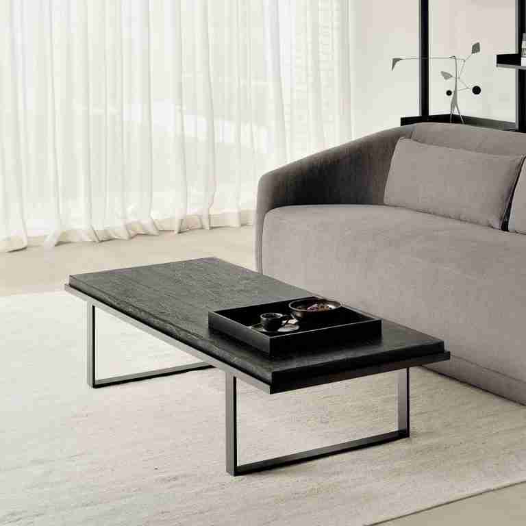 Ethnicraft Salontafel Stability Minerals, 150 x 60cm - Umber