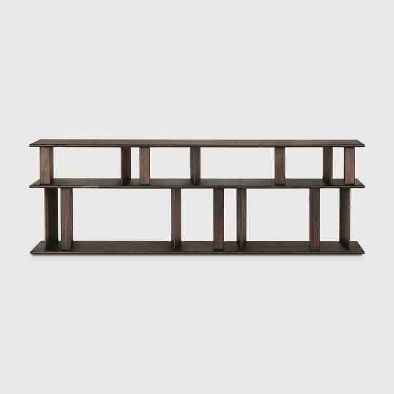 Ethnicraft Sidetable Block, 210cm - Espresso Matte
