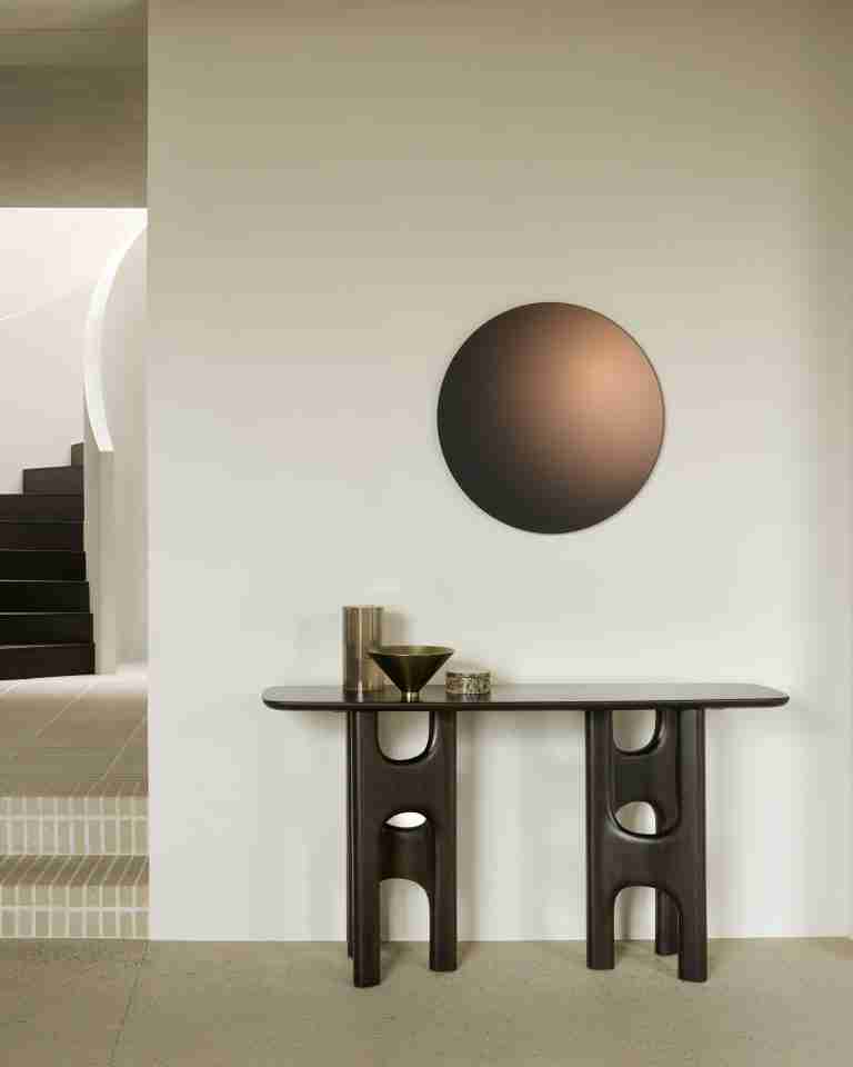 Ethnicraft Sidetable Flow Mahonie - Rose Brown