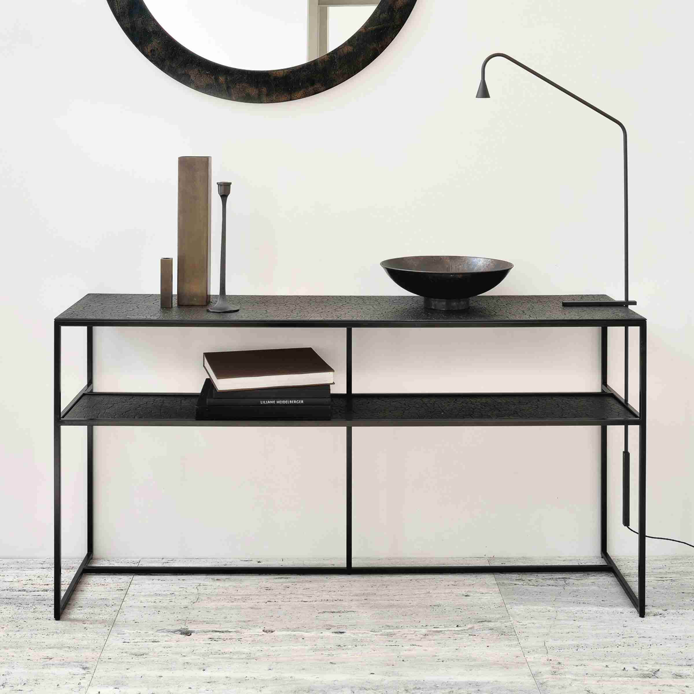 Ethnicraft Sidetable Pentagon Minerals, 150cm - Whisky