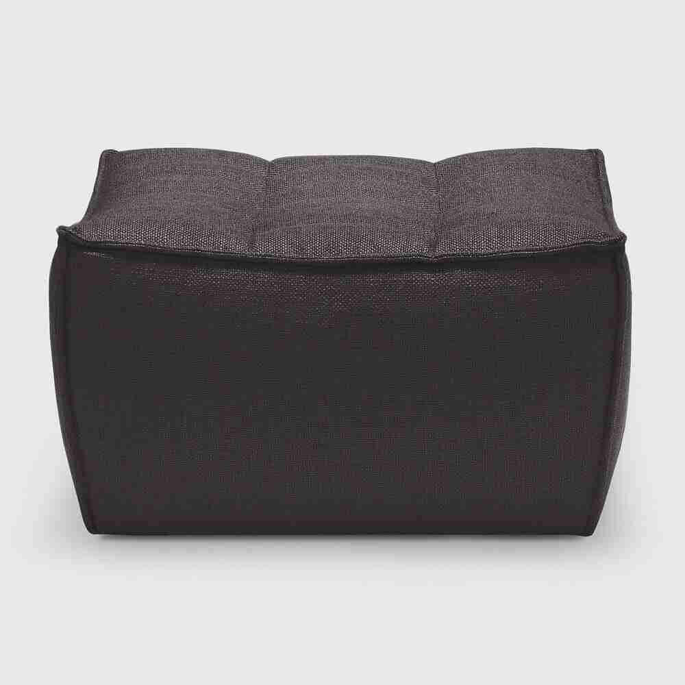 Ethnicraft Voetbank N701 Dark Grey UK Residentieel - Donkergrijs