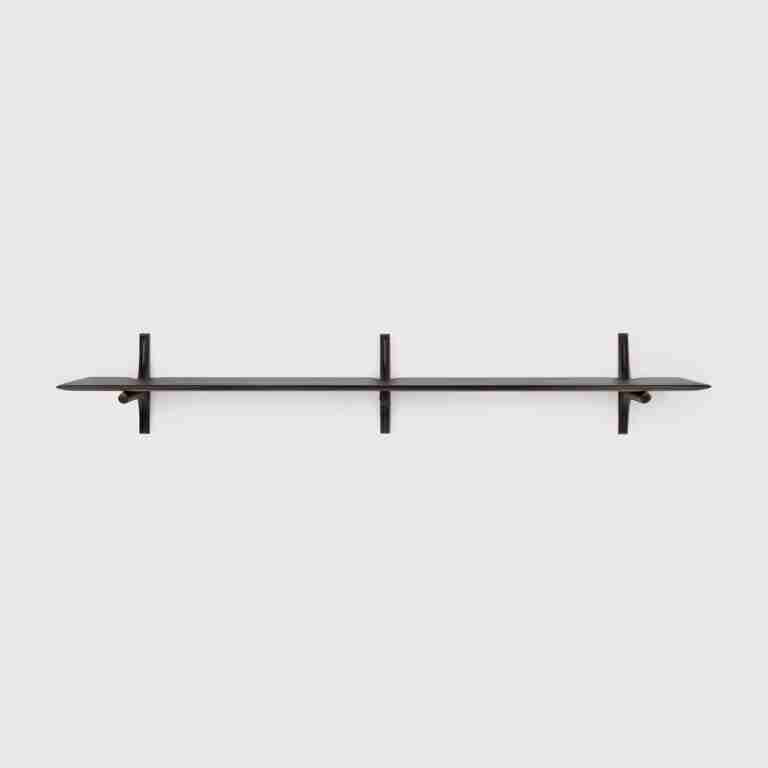 Ethnicraft Wandplank PI Gevernist Mahoniehout, 168cm - Donkerbruin