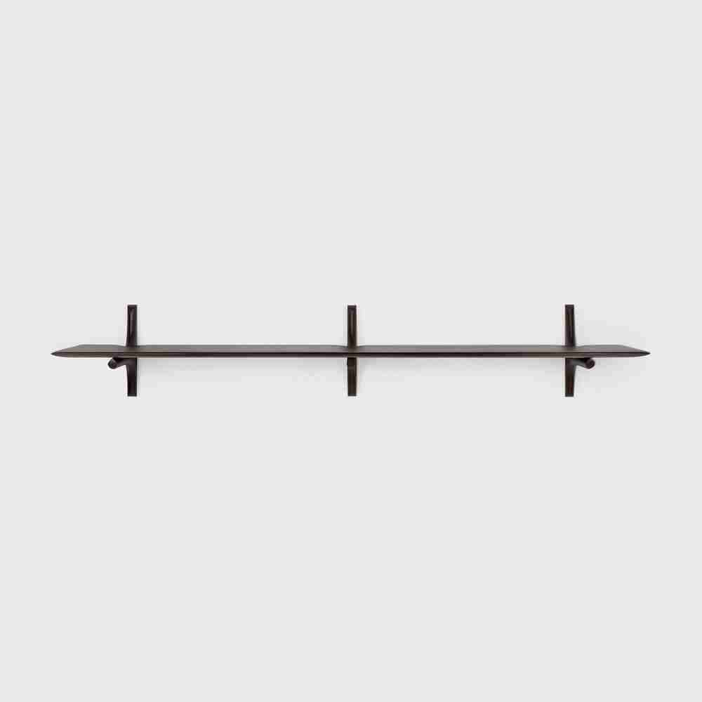 Ethnicraft Wandplank PI Gevernist Mahoniehout, 168cm - Donkerbruin