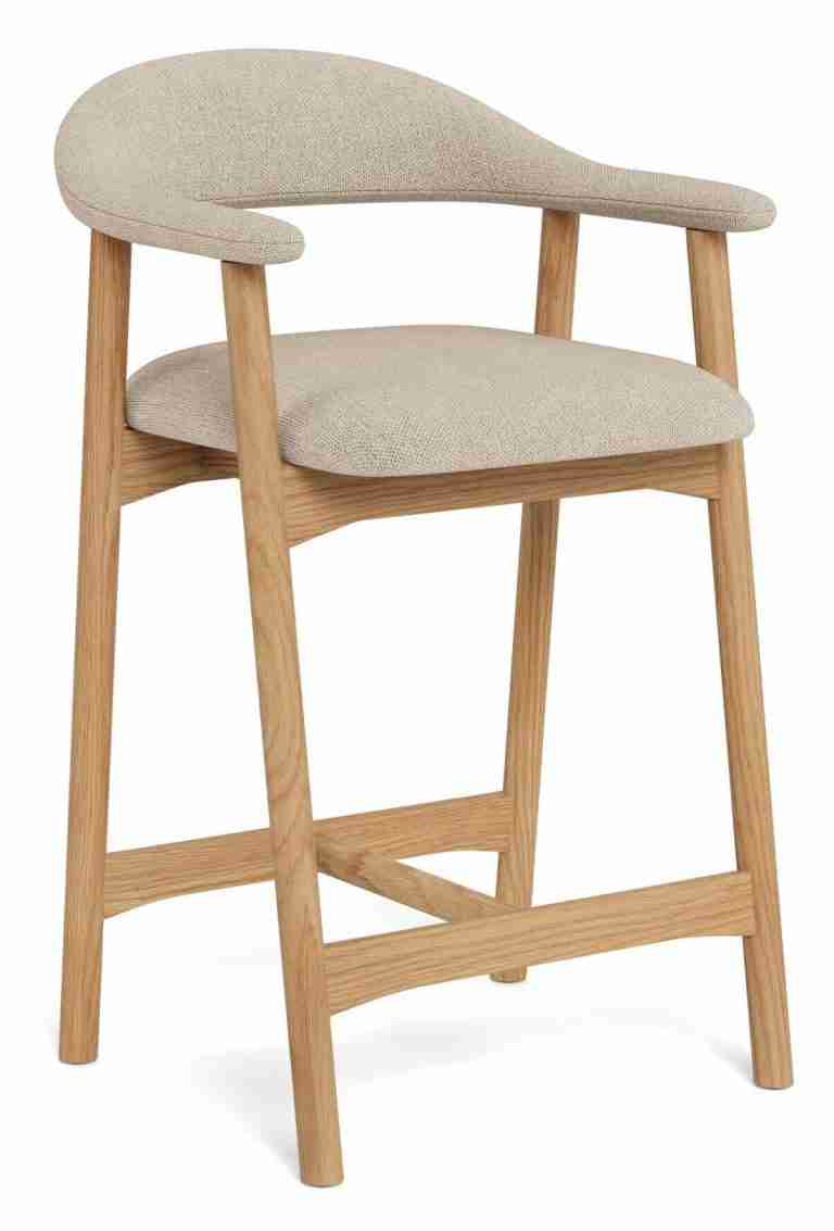 Bendt Barstoel Gerado Chenille (zithoogte 64cm) - Zand