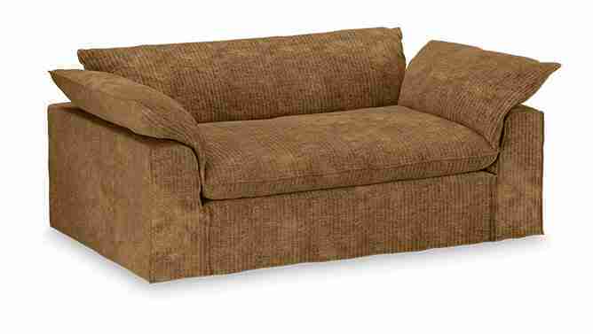 HKliving 2-zits Bank Nomad 204cm, Corduroy velvet - Aged Gold