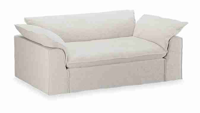 HKliving 2-zits Bank Nomad 204cm, Cosy stof - Beige