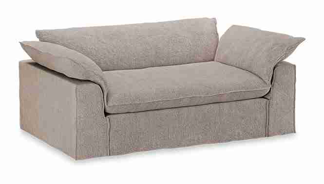 HKliving 2-zits Bank Nomad 204cm, Sneak stof - Beige