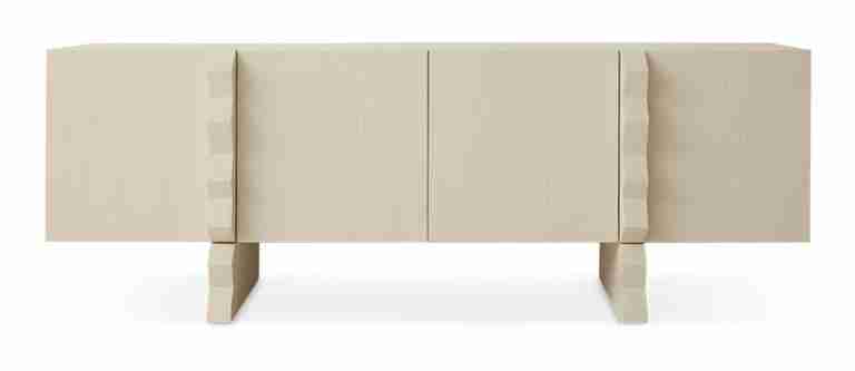 HKliving Dressoir Forma Sungkai hout, 160cm - Off White