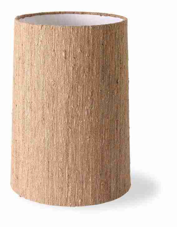 HKliving Lampenkap Cone Geweven zijde, √ò32cm - Bruin