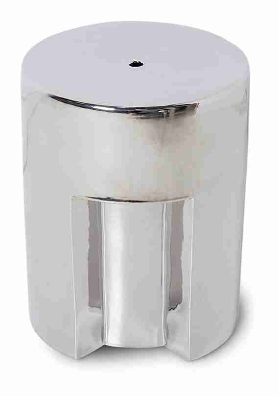 HKliving Ronde Bijzettafel Stoneware √ò35cm - Chroom