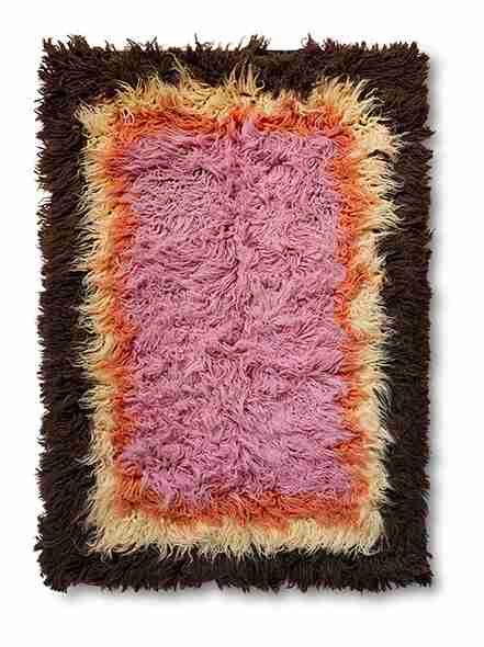 HKliving Vloerkleed Fluffy Wol, 120 x 180cm - Downtown