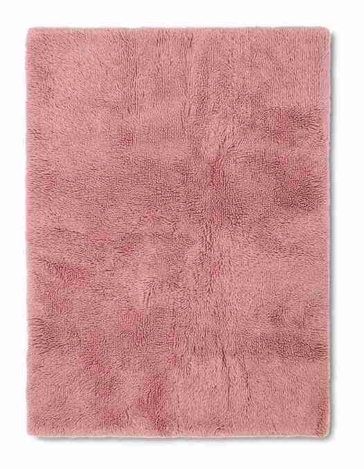 HKliving Vloerkleed Fluffy Wol, 150 x 240cm - Roze