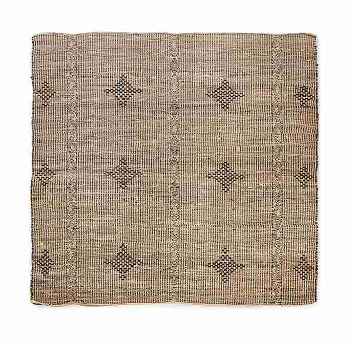 HKliving Vloerkleed Rustic Jute, 200 x 200cm - Naturel Bruin - Vierkant