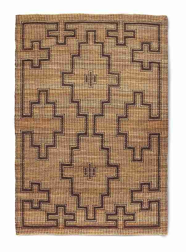 HKliving Vloerkleed Tuareg Jute, 200 x 300cm - Bruin
