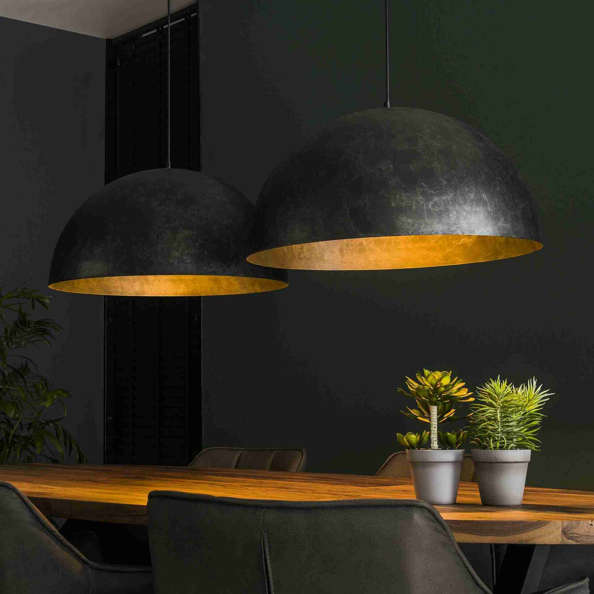 Hanglamp Dinand 2-lamps, √ò60cm - Charcoal