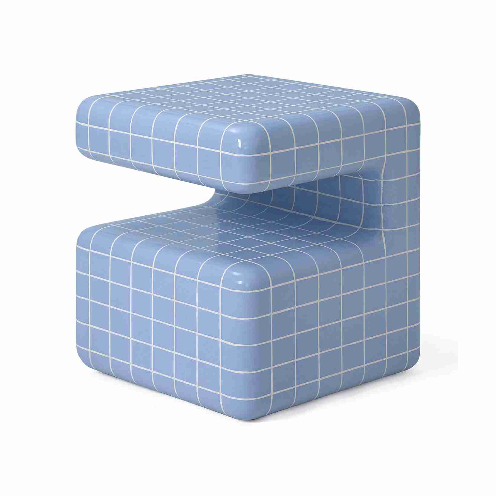 Jesper Home Bijzettafel Takamu 45 x 45cm - Cashmere Grid - Vierkant
