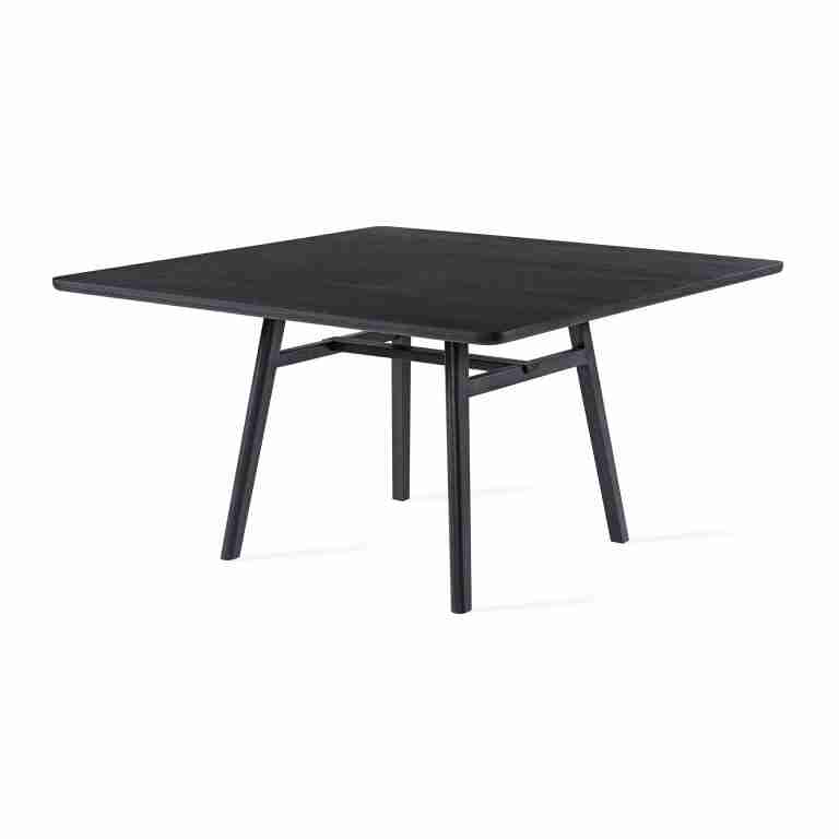 Jesper Home Vierkante Eettafel Surnu Eiken, 140 x 140cm - Zwart