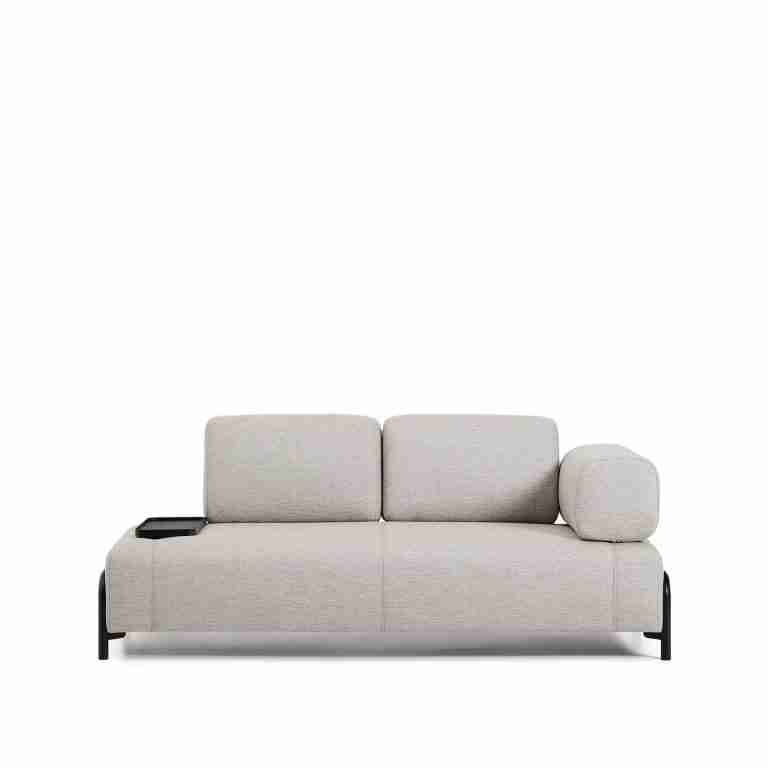 Kave Home 2-zits Bank Compo Met Blad - Beige