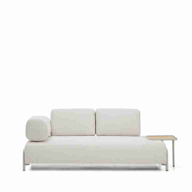 Kave Home 2-zits Bank Compo Met bijzettafel - Beige