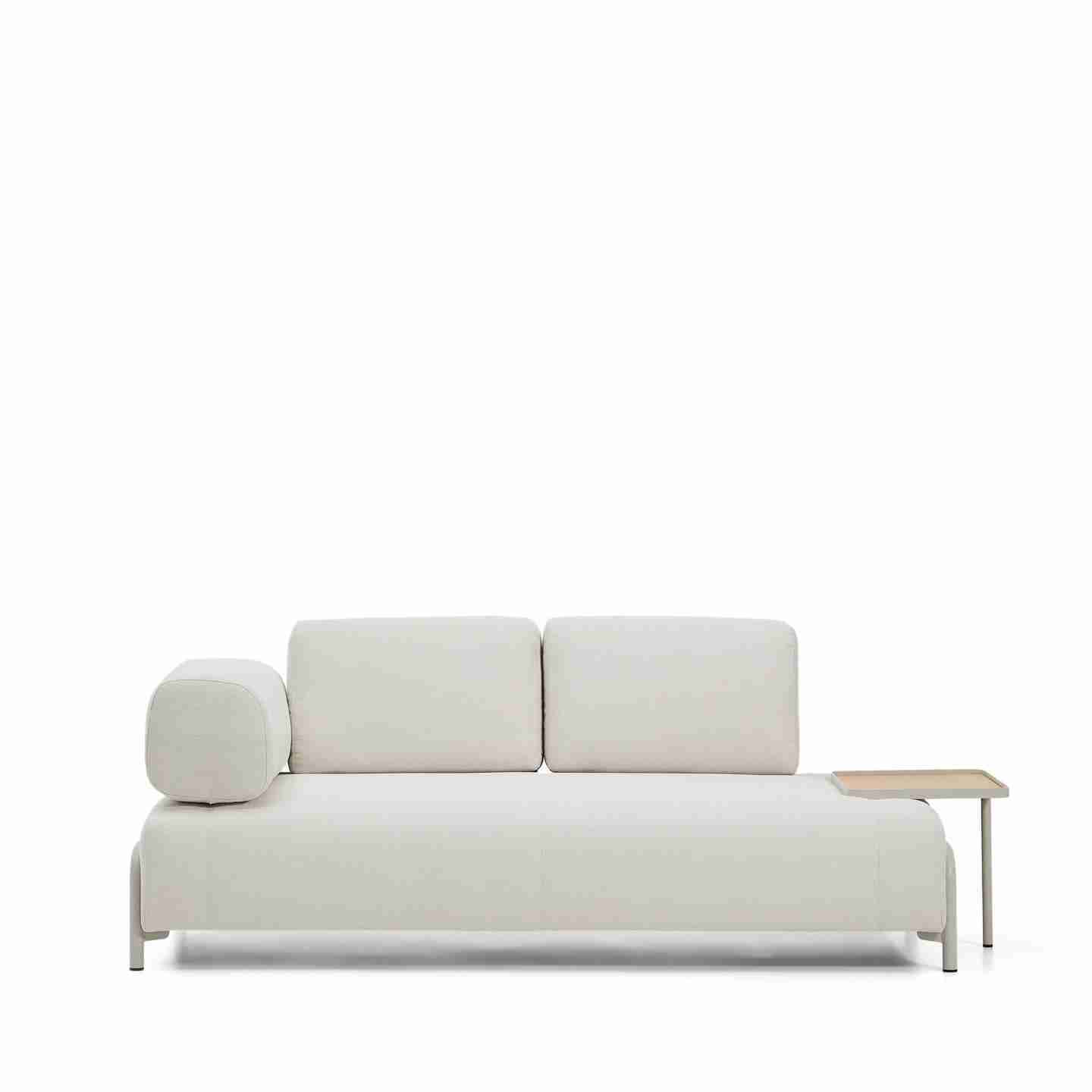 Kave Home 2-zits Bank Compo Met bijzettafel - Beige
