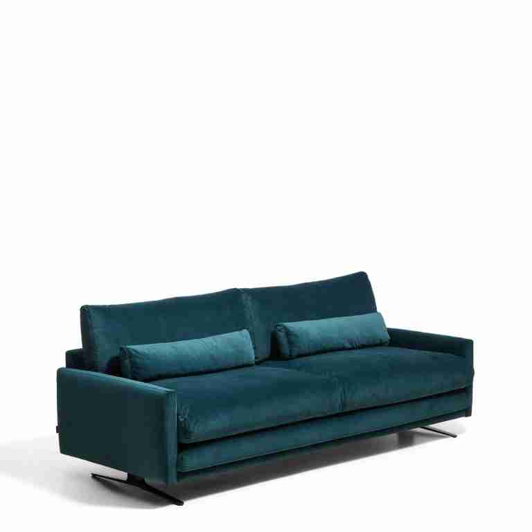 Kave Home 3-zits Bank Veliro 240cm, Velvet - Turquoise