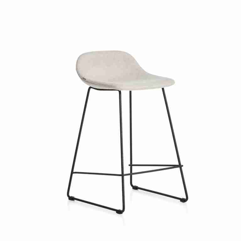 Kave Home Barkruk Zahara Stof - Beige (zithoogte 66cm)