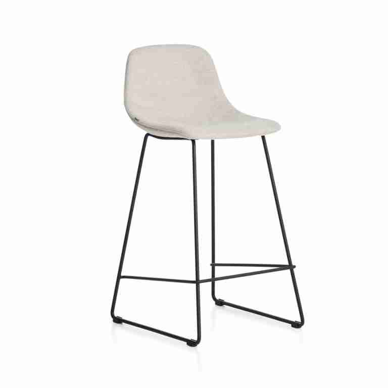 Kave Home Barkruk Zahara Stof - Beige (zithoogte 76cm)