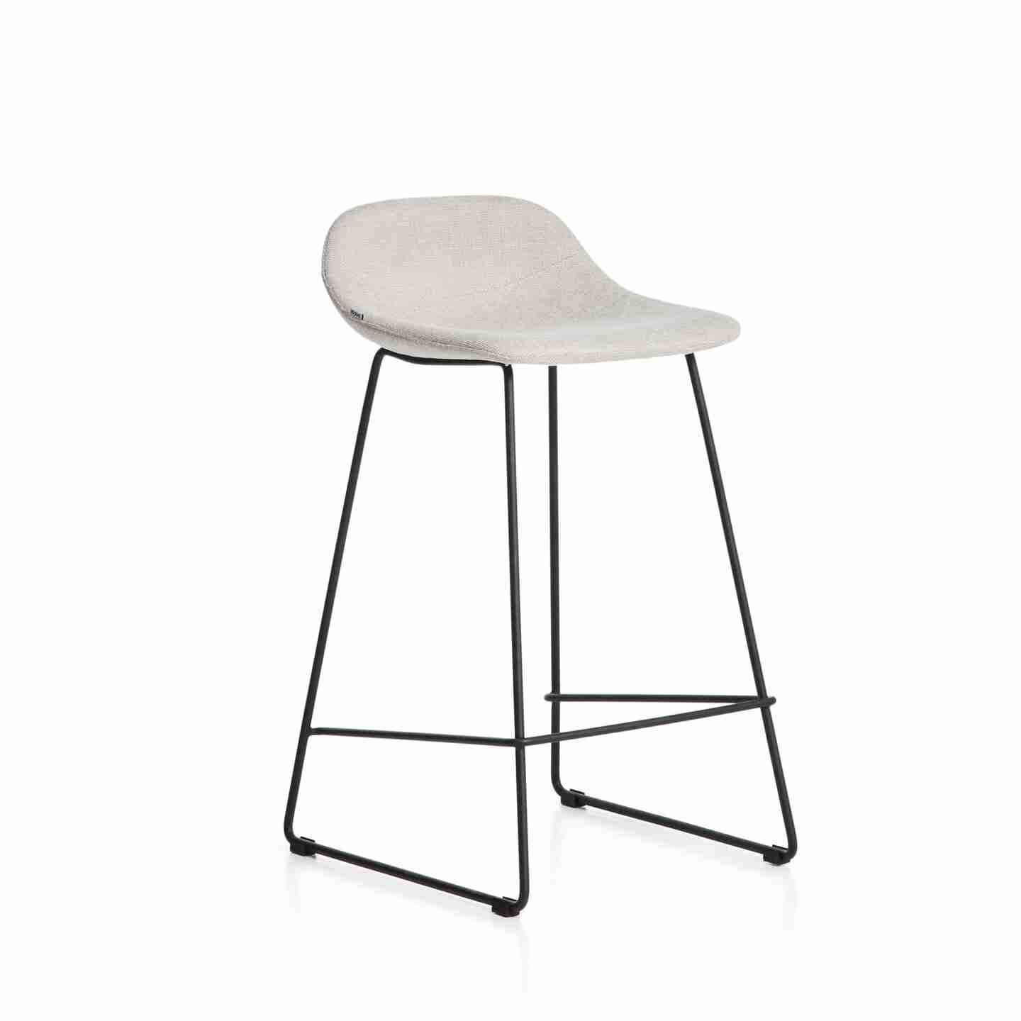 Kave Home Barkruk Zahara Stof - Beige (zithoogte 76cm)