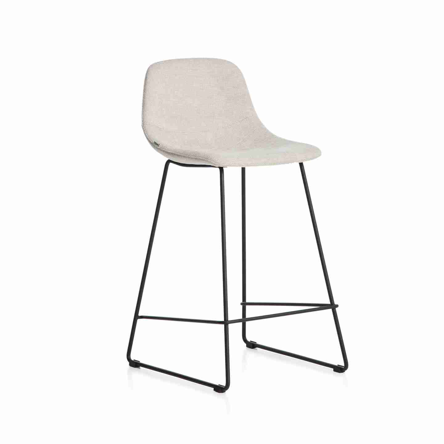 Kave Home Barkruk Zahara Stof - Beige (zithoogte 76cm)