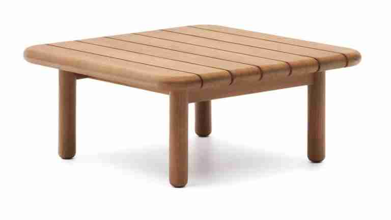 Kave Home Bijzettafel Turqueta Teakhout, 70 x 70cm - Vierkant
