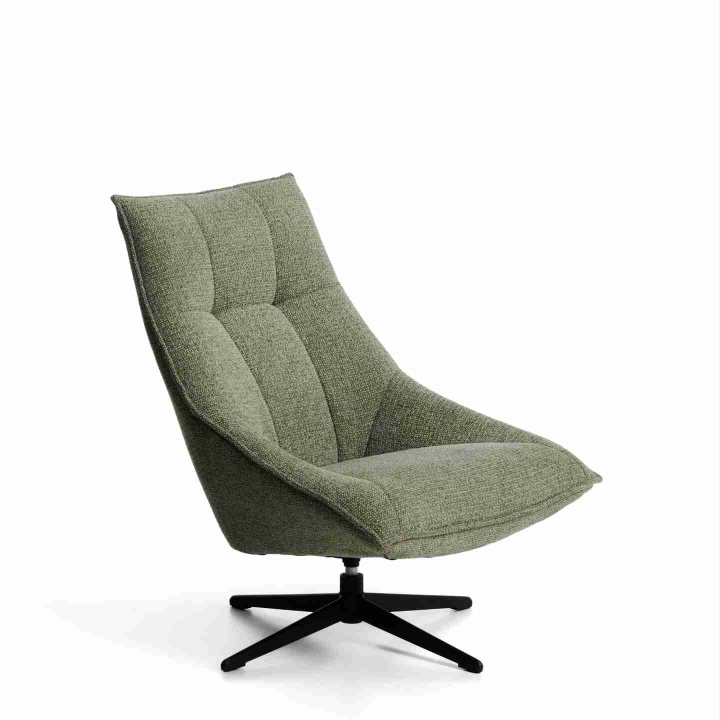 Kave Home Draaifauteuil Dirala Chenille - Groen