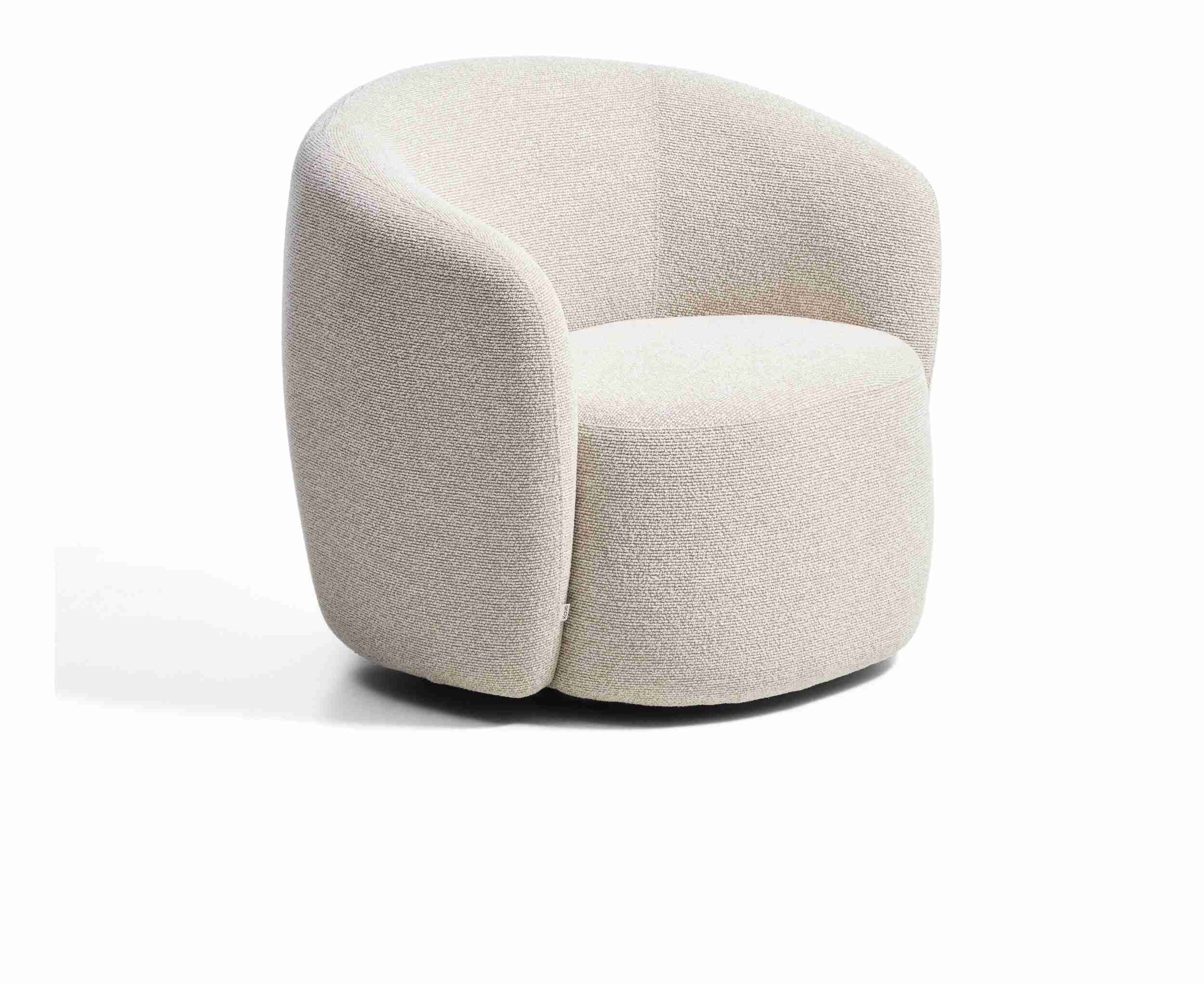 Kave Home Draaifauteuil Odenia Bouclé - Beige