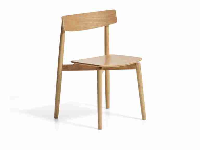 Kave Home Eetkamerstoel Evera Eiken - Naturel