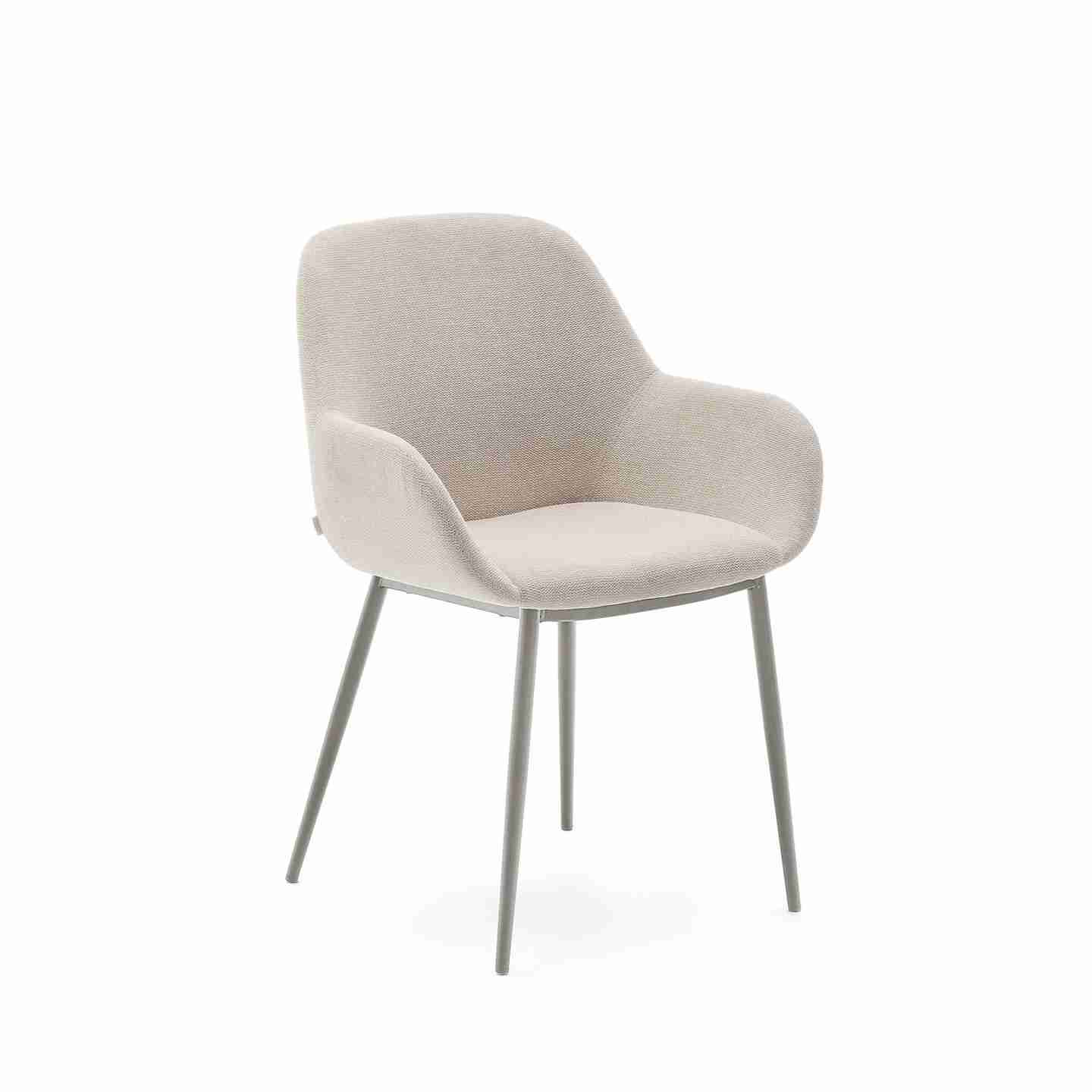 Kave Home Eetkamerstoel Konna - Beige