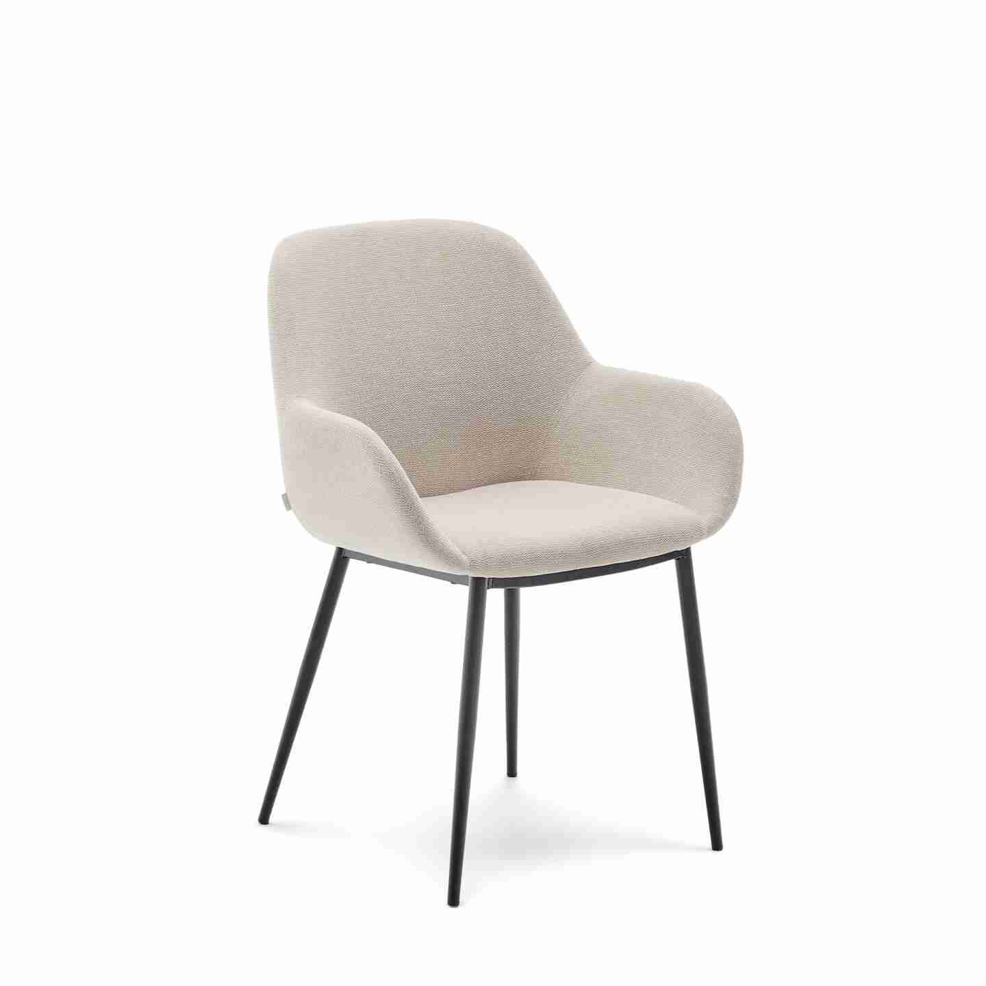 Kave Home Eetkamerstoel Konna - Beige
