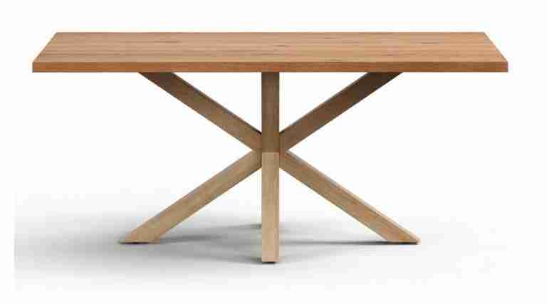 Kave Home Eettafel Argo Eikenfineer, 180 x 100cm - Naturel