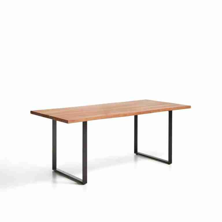 Kave Home Eettafel Uxue Acaciahout, 180 x 90cm - Bruin