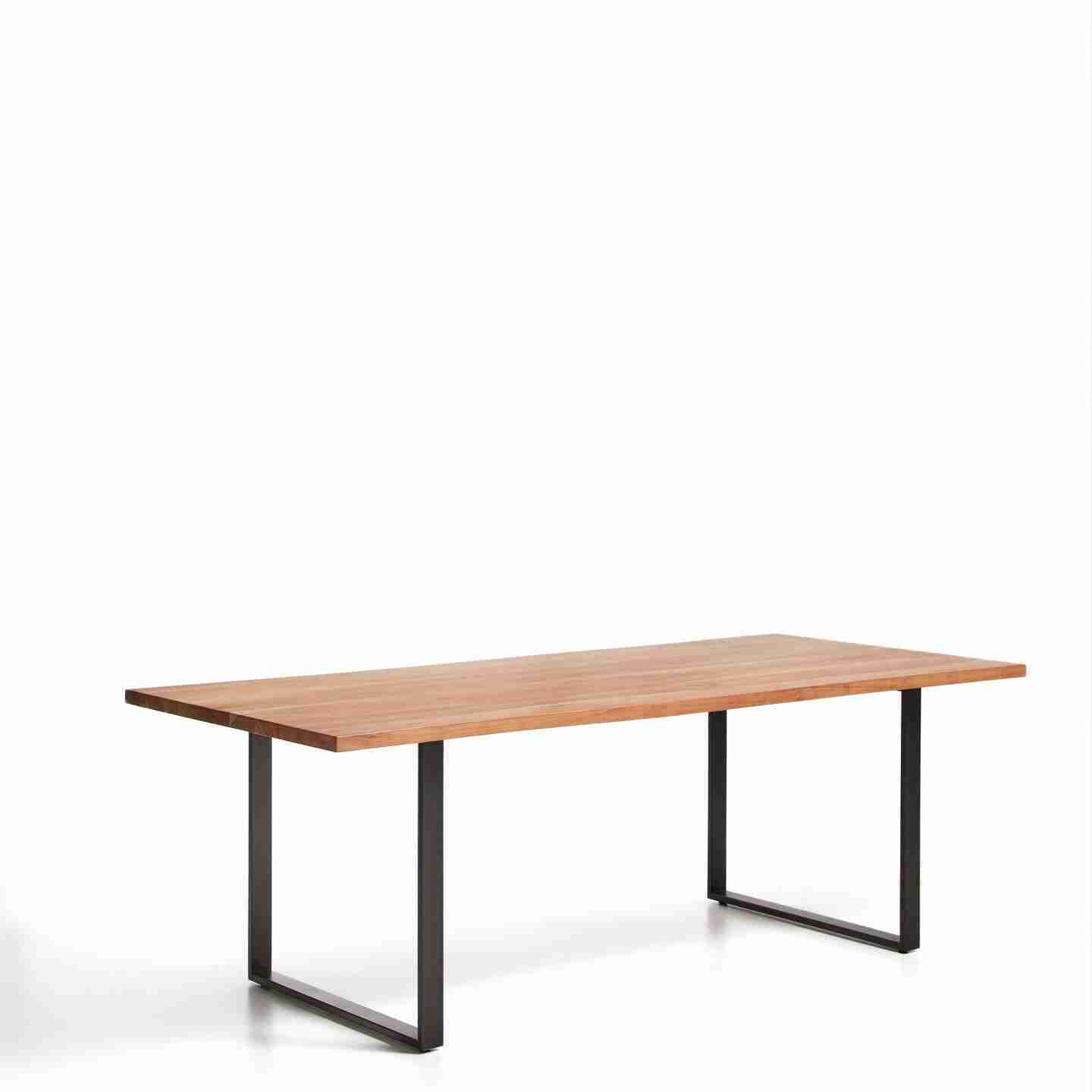 Kave Home Eettafel Uxue Acaciahout, 220 x 100cm - Bruin