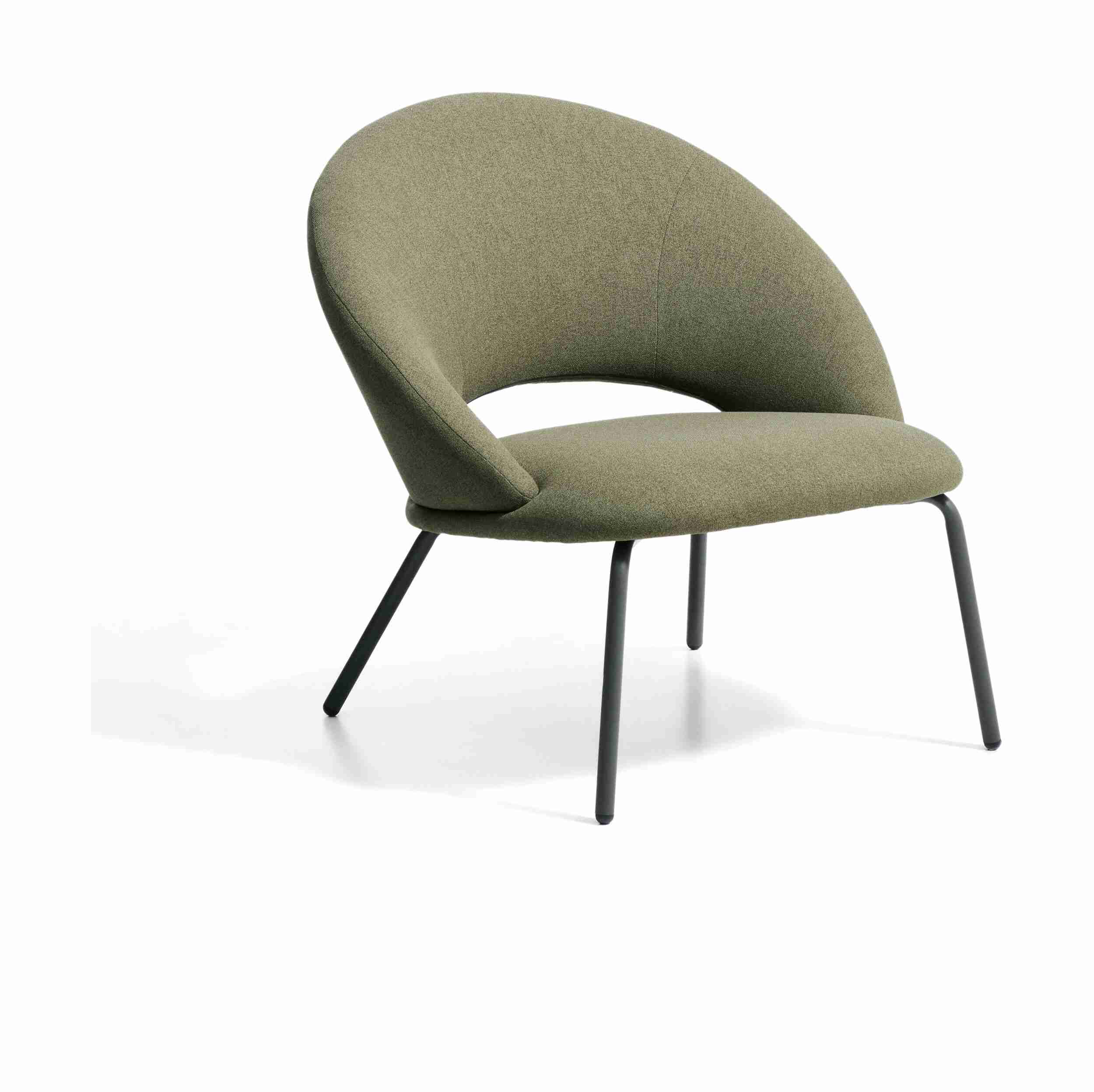 Kave Home Fauteuil Bonali Chenille - Groen