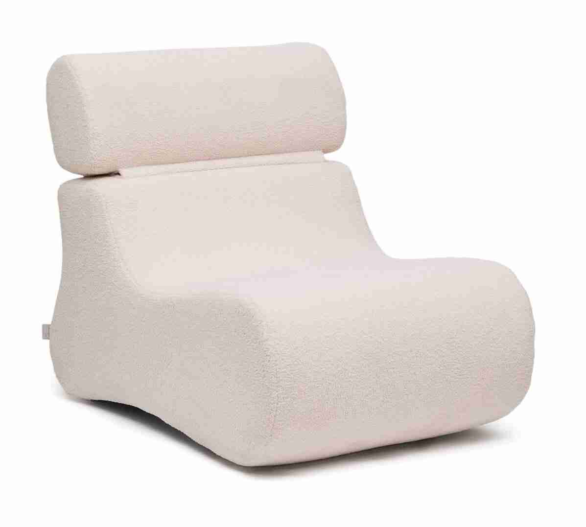 Kave Home Fauteuil Club Bouclé - Naturel