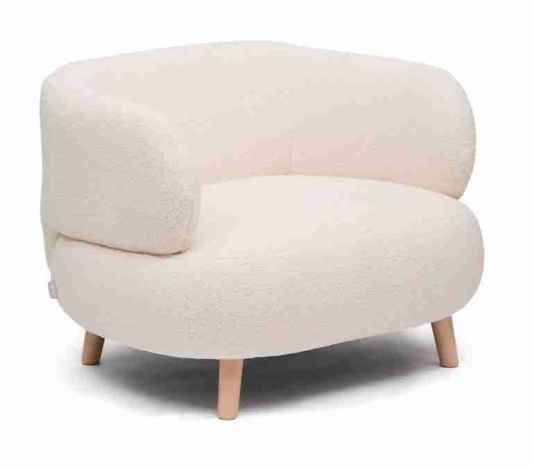 Kave Home Fauteuil Luisa Bouclé - Ecru