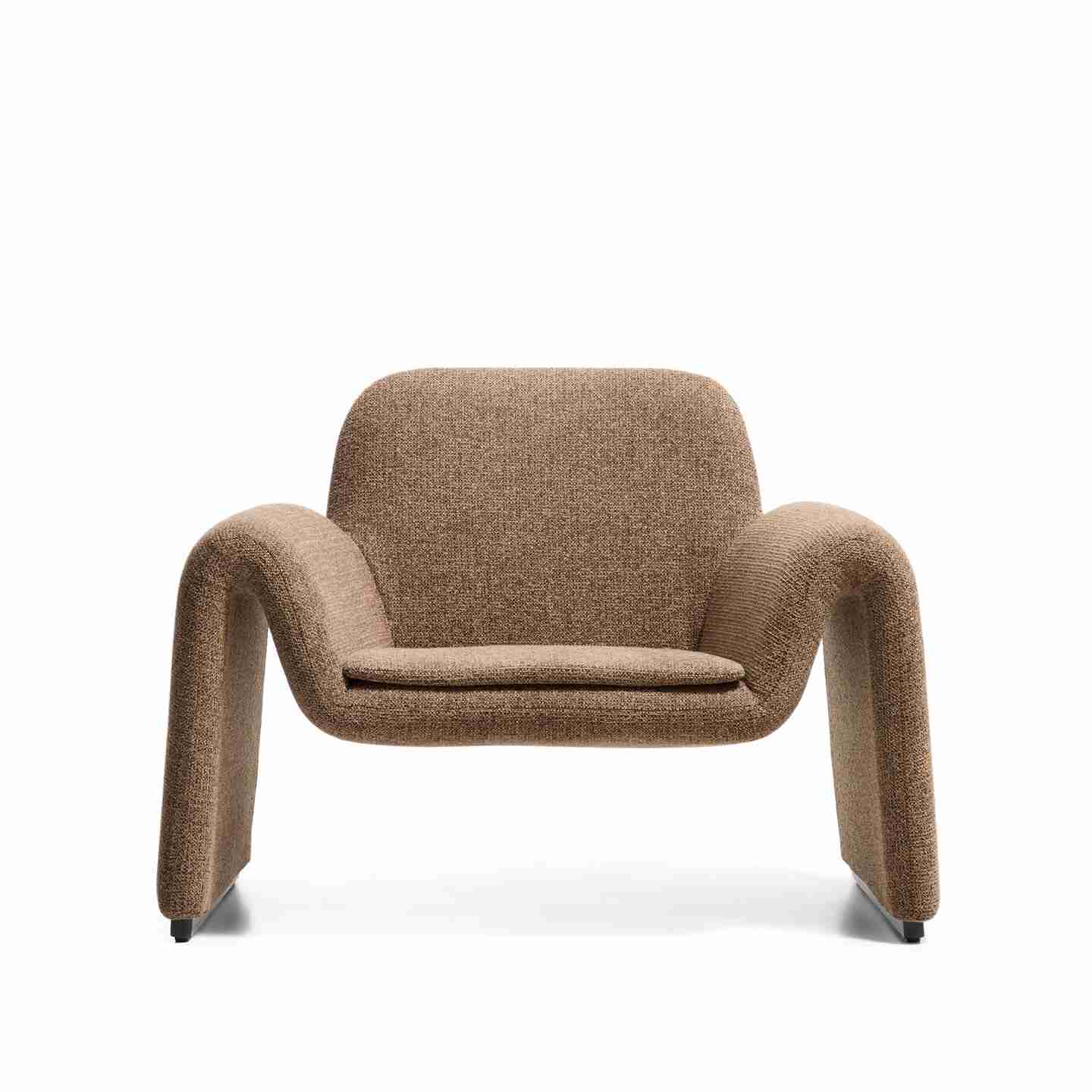 Kave Home Fauteuil Melvia Chenille - Bruin