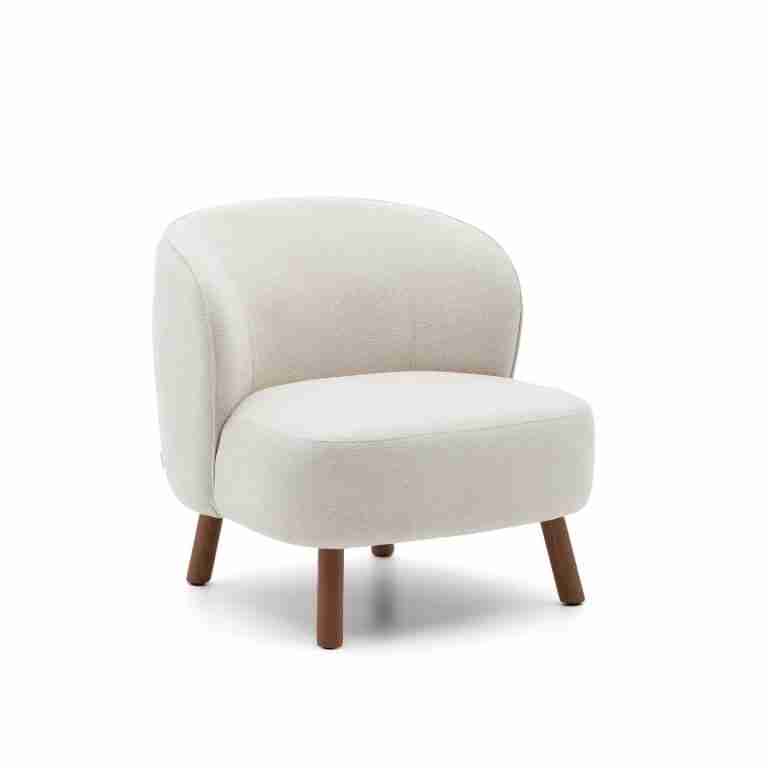 Kave Home Fauteuil Ulit Chenille - Beige/Bruin